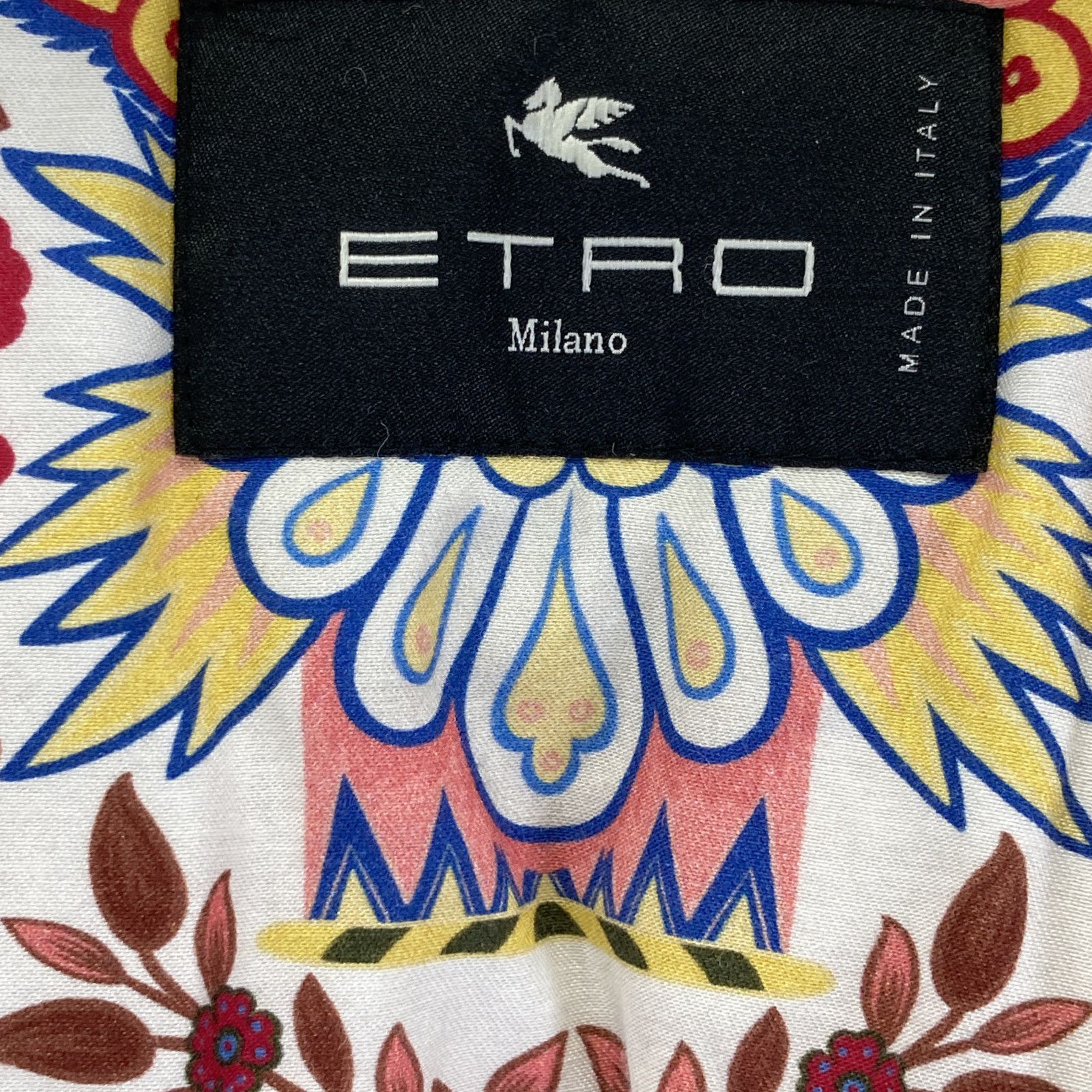 ETRO エトロ ﾎﾜｲﾄ ﾌｪｲｸｼｱﾘﾝｸﾞｺｰﾄ 38 - メルカリ