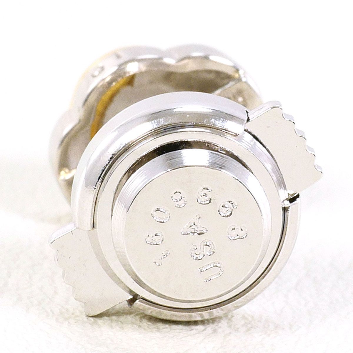 PT 900 プラチナ K 18 YG ブローチ ダイヤモンド 0.1 ct 総重量約3.0 g