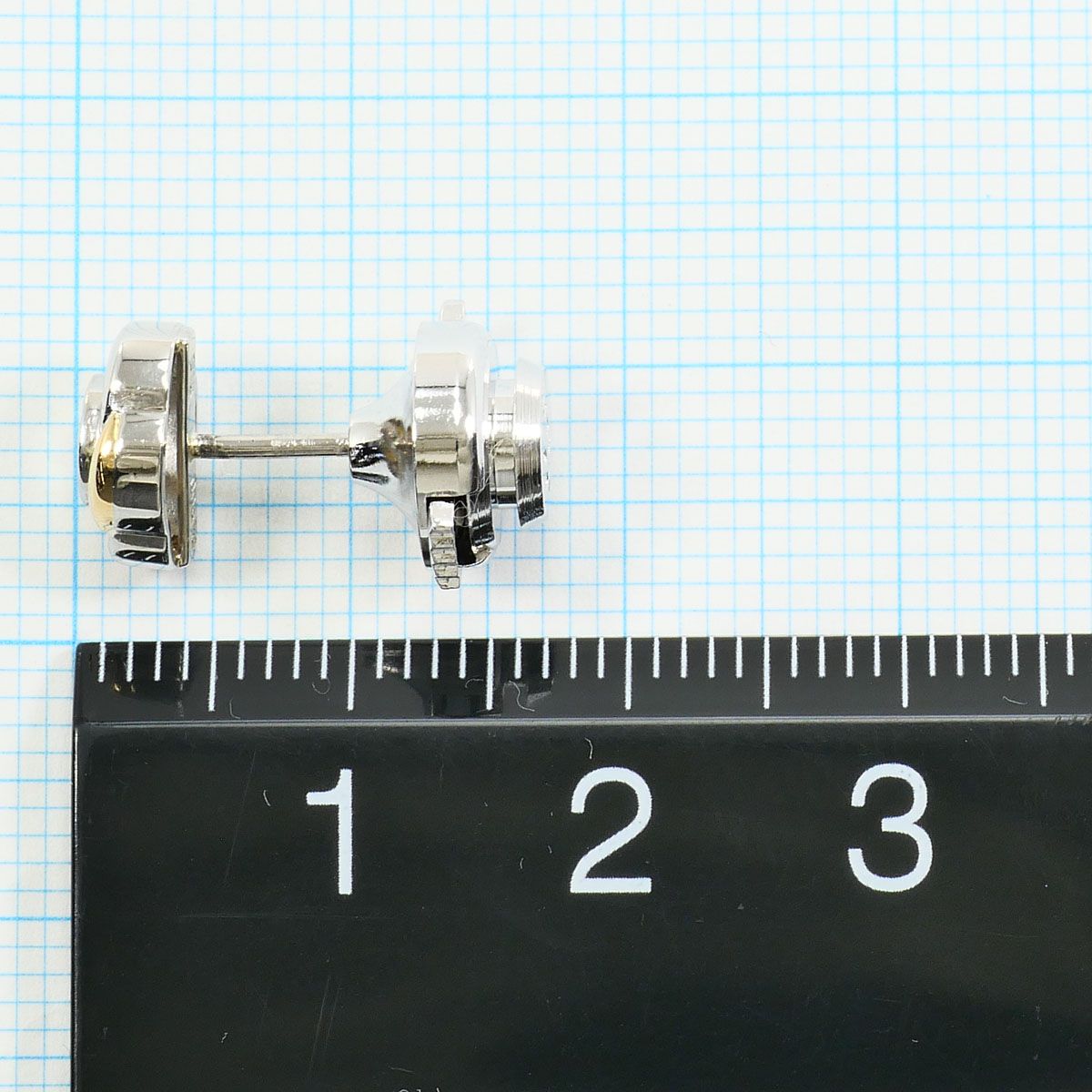  PT 900 プラチナ K 18 YG ブローチ ダイヤモンド 0.1 ct 総重量約3.0 g ブローチ コサージュ アクセサリー