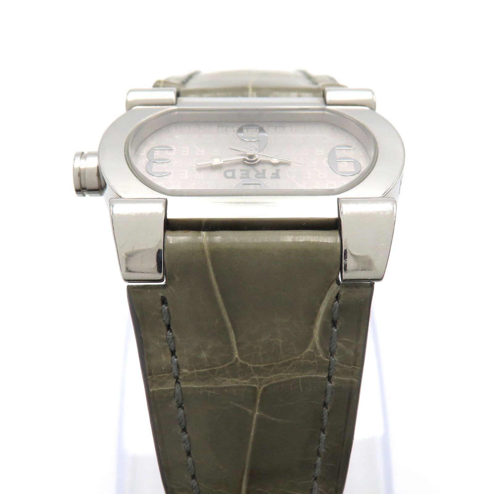 フレッド FRED 腕時計 ムーブワン シルバー 黒 クオーツ　レディース フレッド FRED 腕時計 ムーブワン シルバー 黒 クオーツ SS ラバー