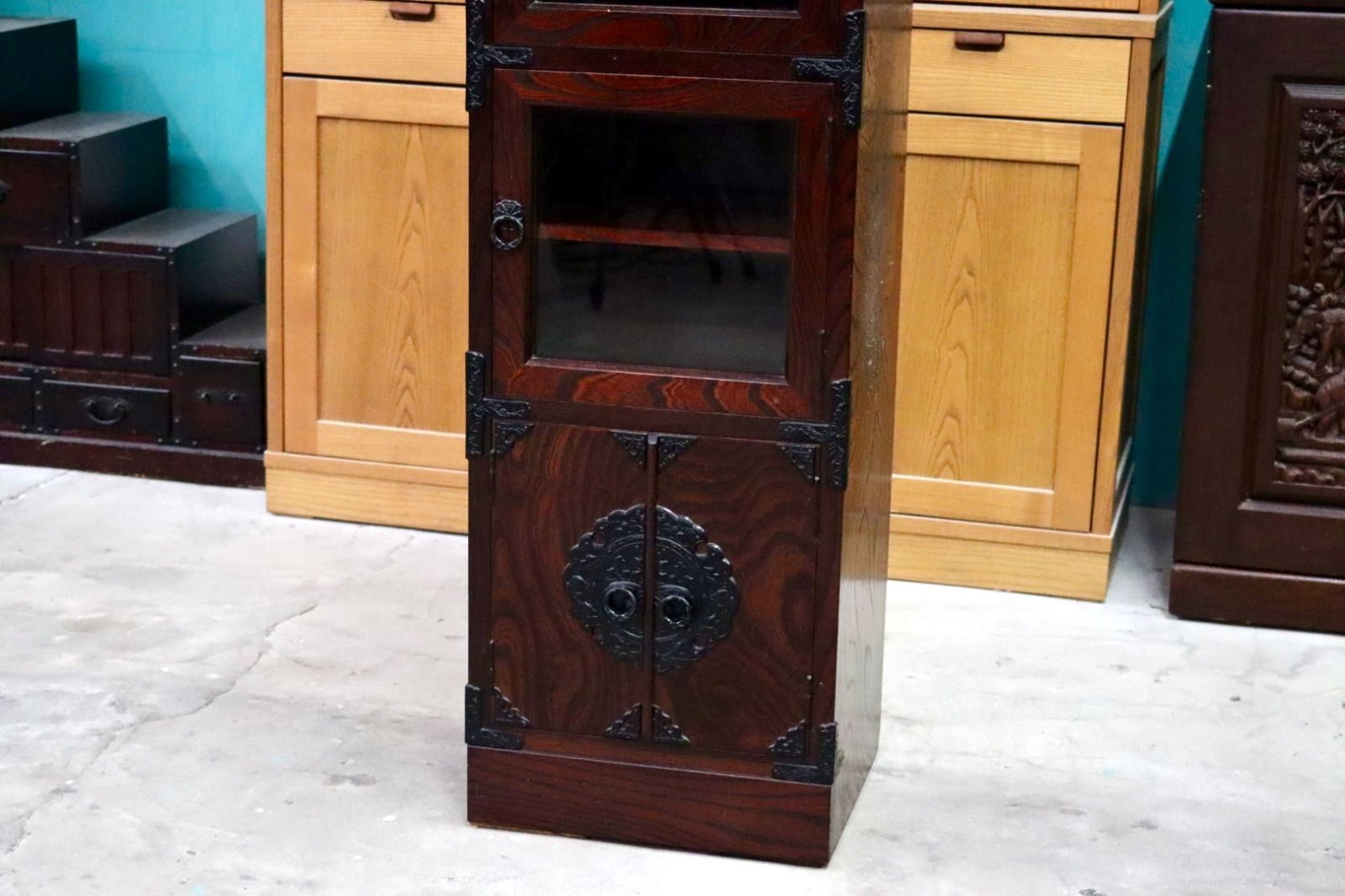 GMIS379A○岩谷堂箪笥 スリムハイチェスト 整理箪笥 リビングボード