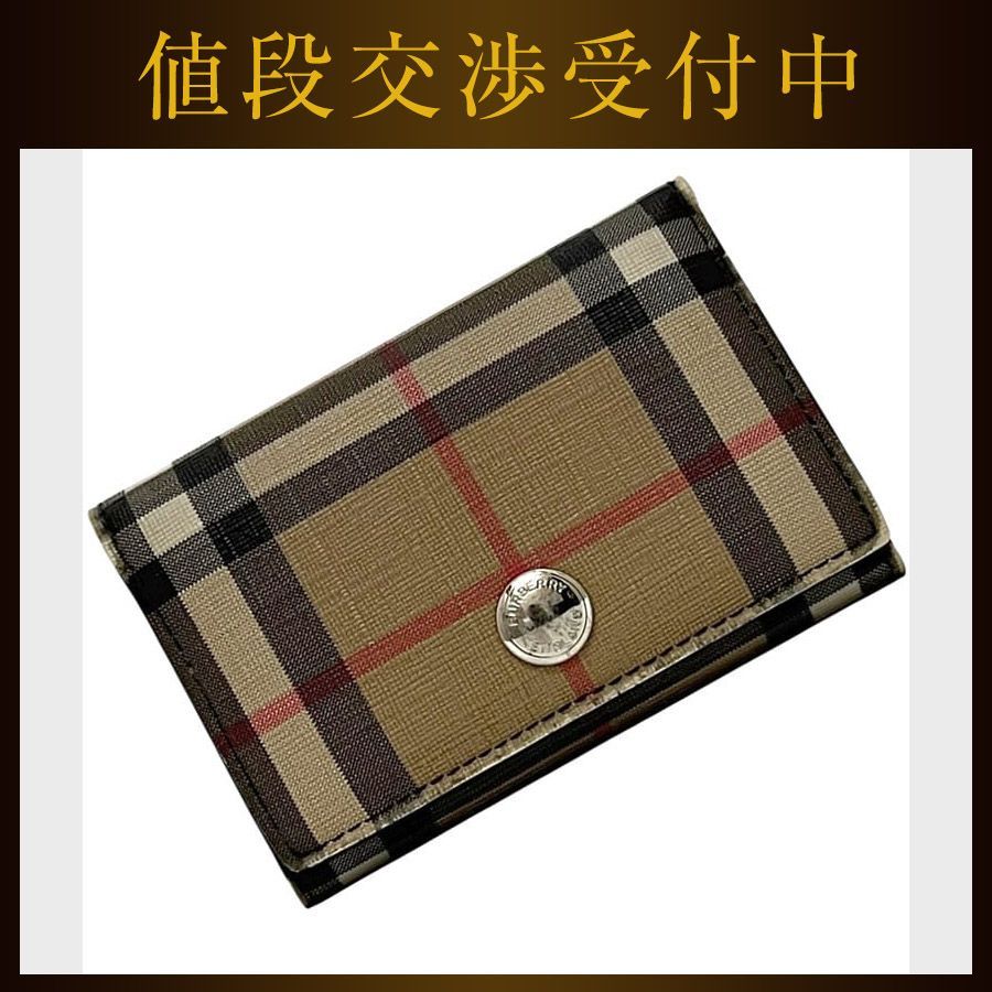 BURBERRY 三つ折り財布 ベージュ/ブラック バーバリー 三つ折り 財布 ベージュ ブラック ノバチェック 8095291
