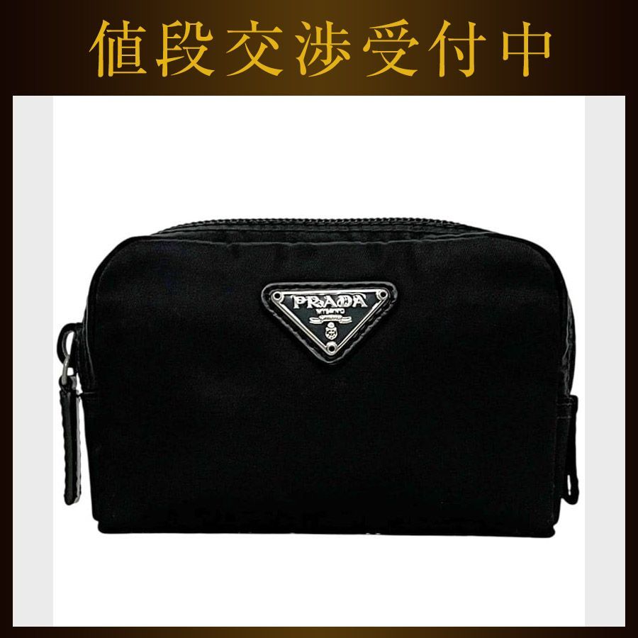 プラダ ミニ ポーチ ブラック NERO ヴェラ MV339 美品 ナイロン - メルカリ