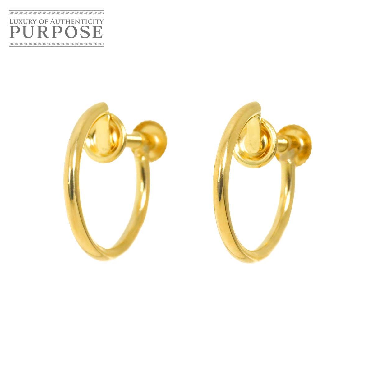 K 18 YG イヤリング イエローゴールド 750 Earrings Clip on