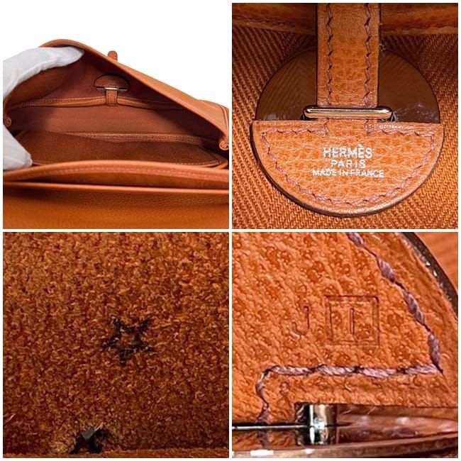 エルメス セミショルダーバッグ コロラド PM オレンジ 美品 レザー