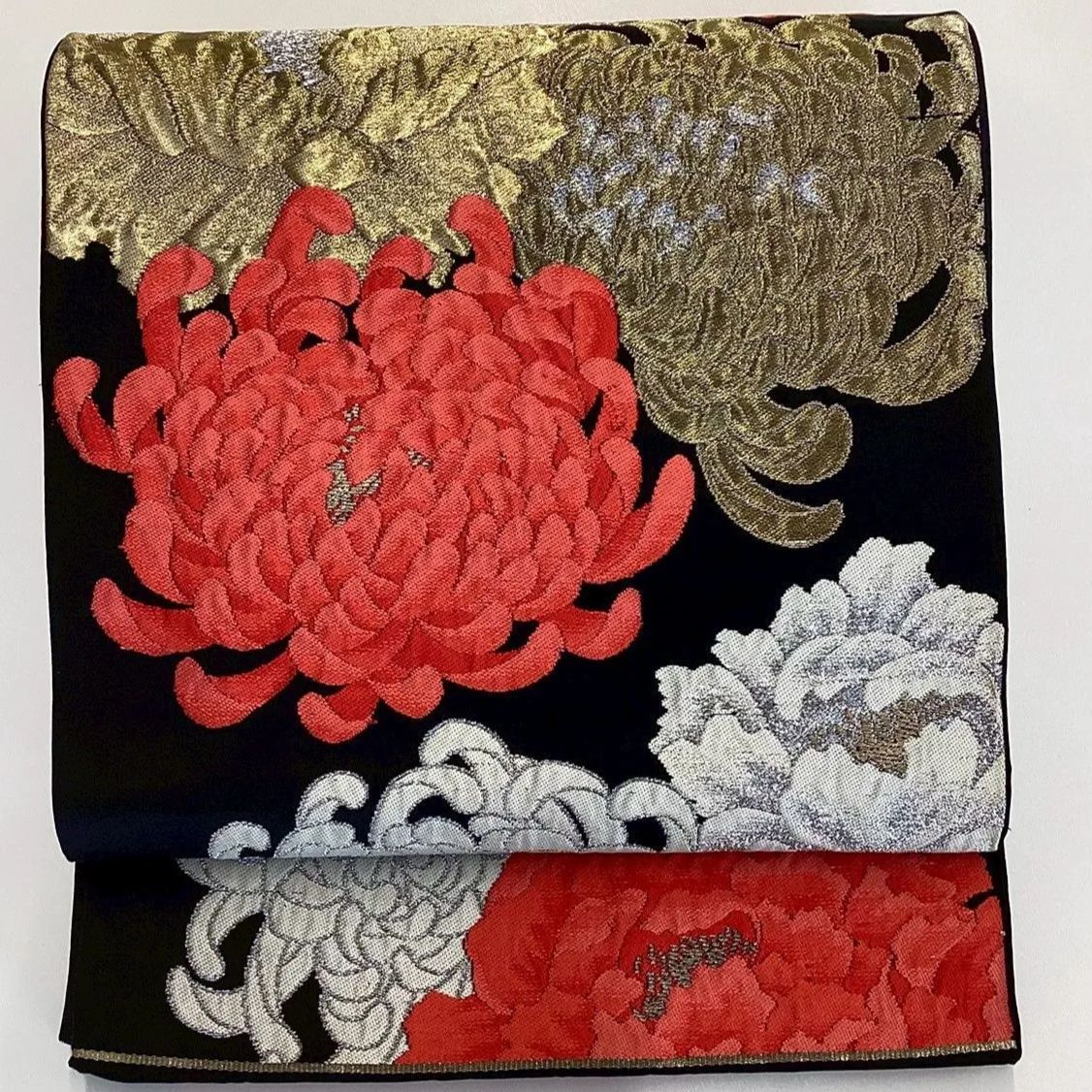 帯2898 ●高級 正絹 六通 袋帯 梅鉢 帯2898 ○高級 正絹 六通 袋帯 梅鉢