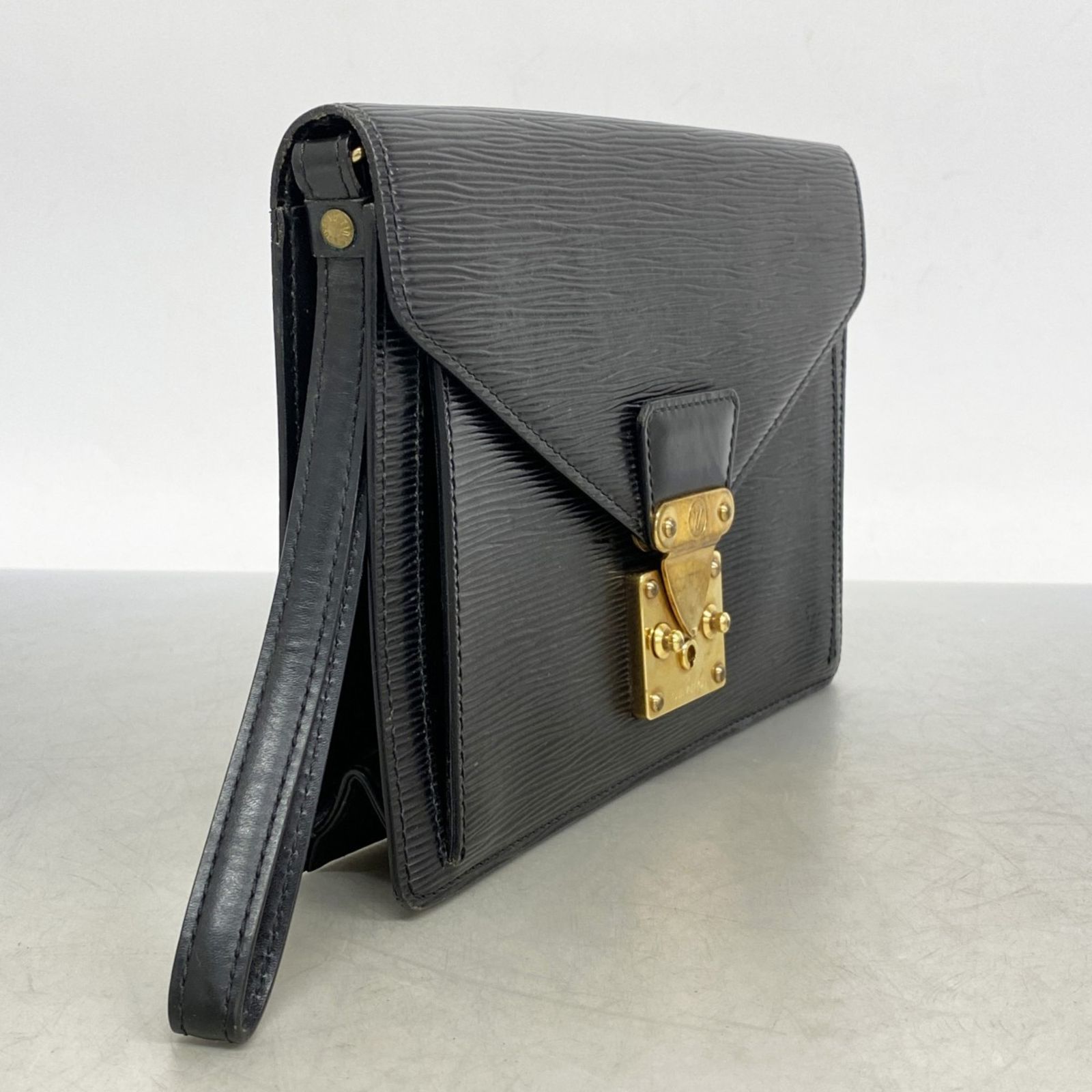 ルイ ヴィトン Louis Vuitton クラッチバッグ エピ ポシェットセリエドラゴンヌ M 52612 ノワールメンズ レディース