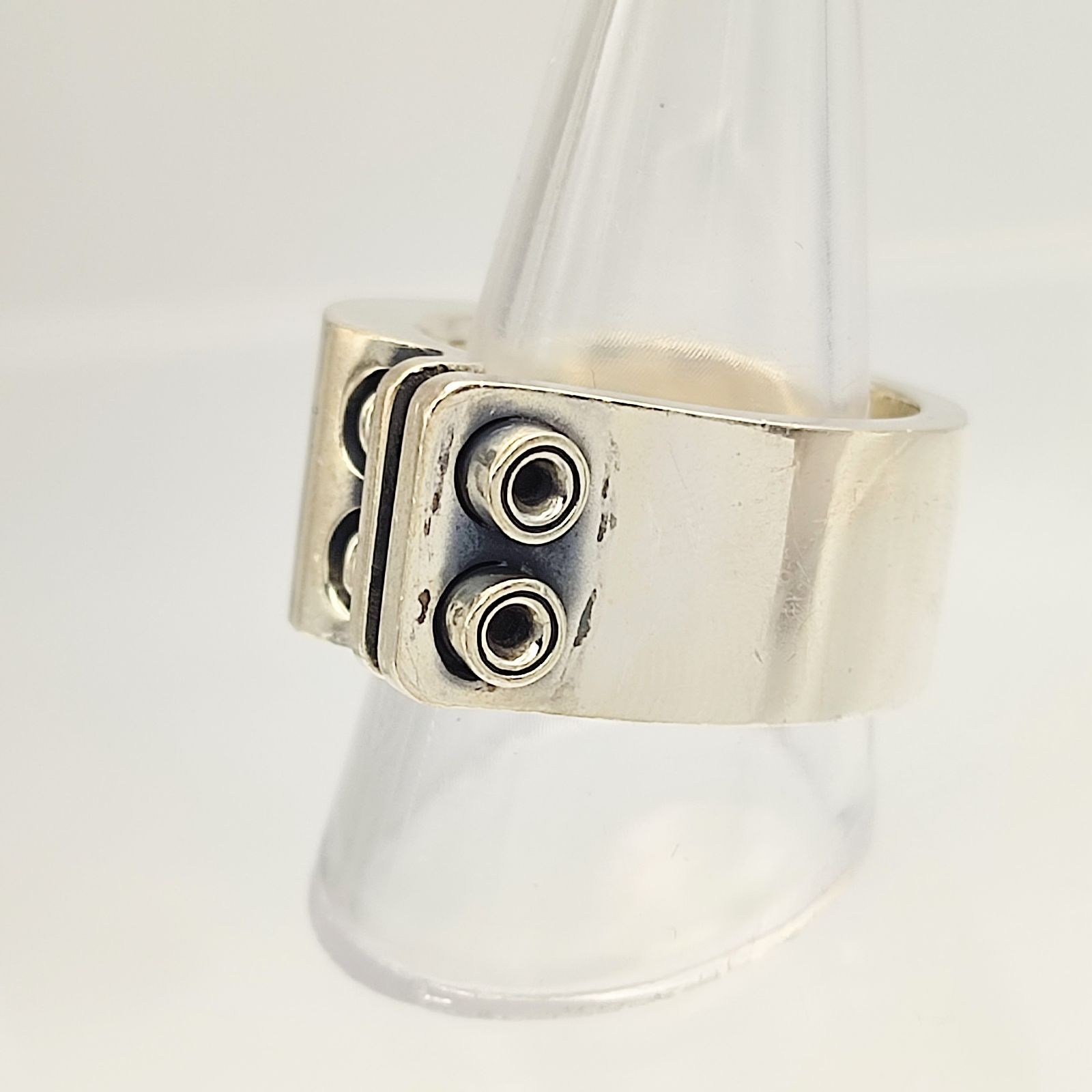 Dr MONROE ドクターモンロー ビスデザイン ワイドリング SILVER シルバー925 22号 29 7ｇ