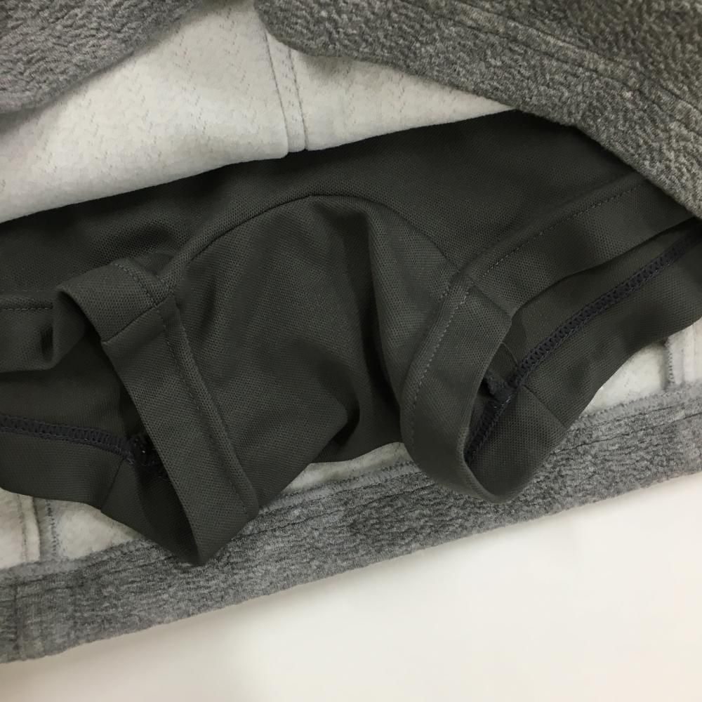 美品　DECEMBERMAY ゴルフスカート 超美品】ディセンバーメイ スカート 杢グレー 凹凸織生地 ウエストロゴ