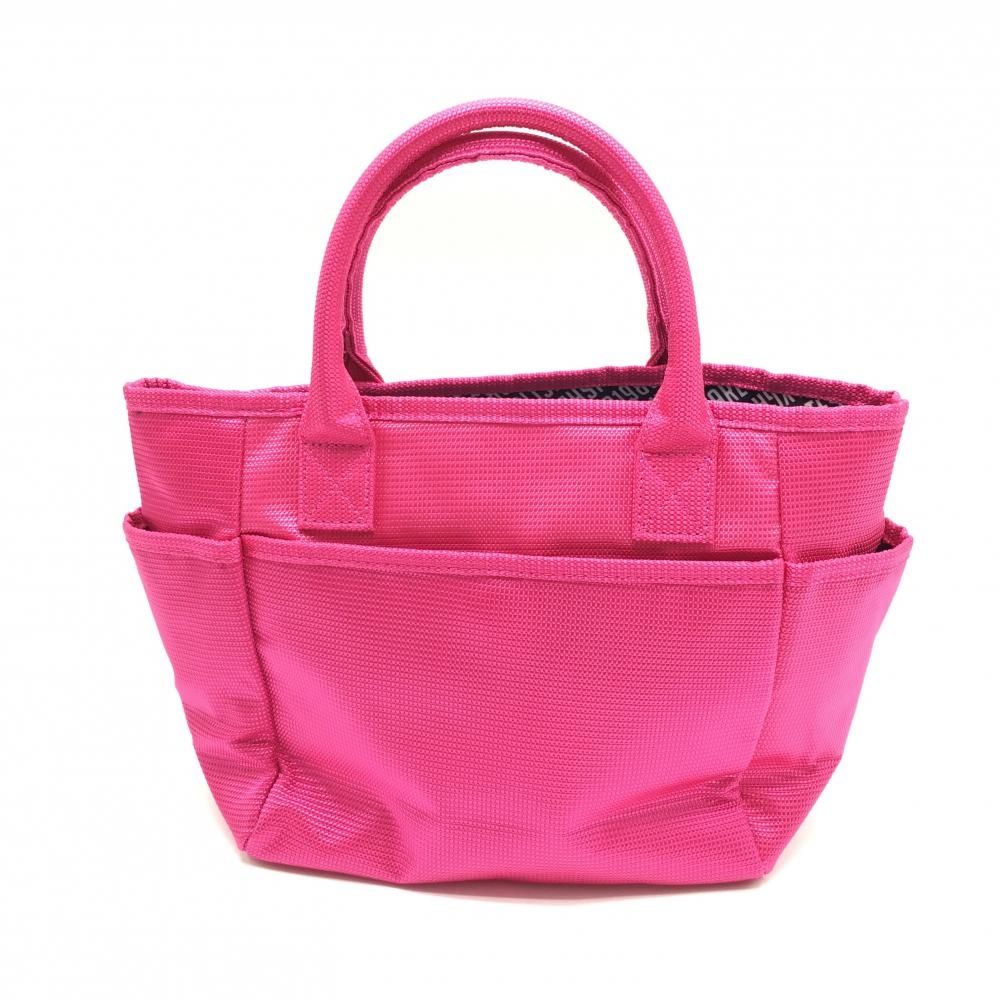 超美品】パーリーゲイツ カートバッグ ピンク×ネイビー 内外ポケット