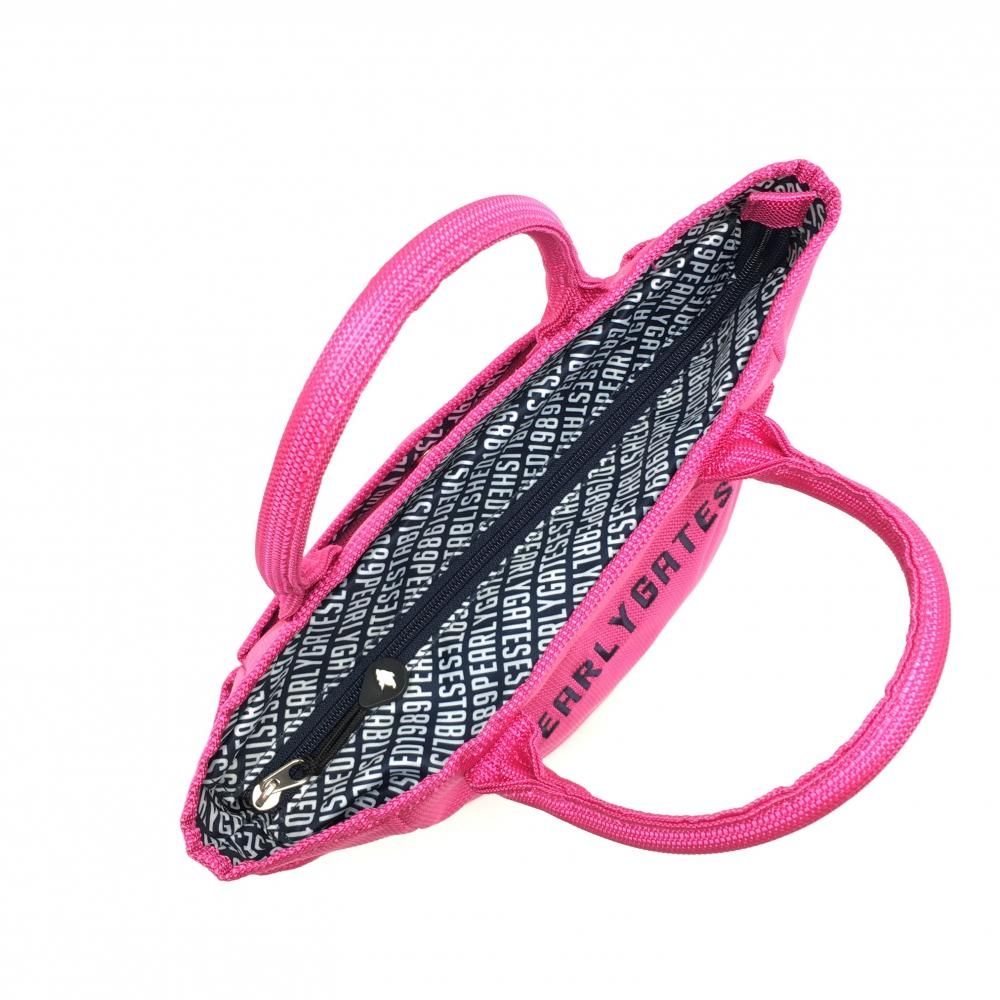 超美品】パーリーゲイツ カートバッグ ピンク×ネイビー 内外ポケット