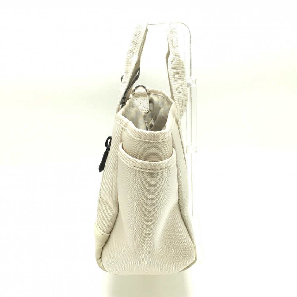 超美品】パーリーゲイツ カートバッグ ベージュ 内外ポケット