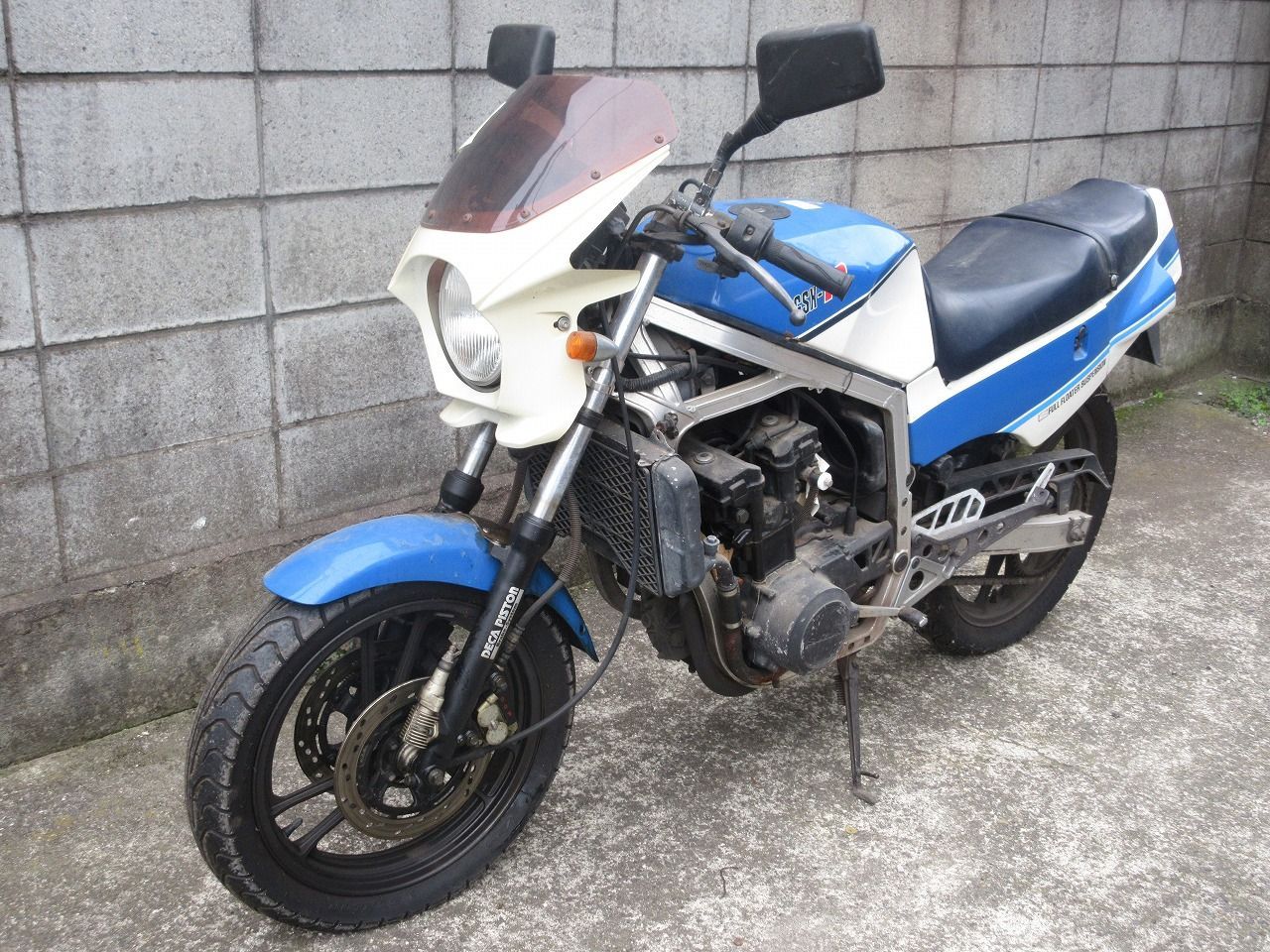 スズキ　GSX-R400 純正ミラー GSX-R400 ミラー左右 社外品ナポレオン 中古バイク部品 0710S12M-5