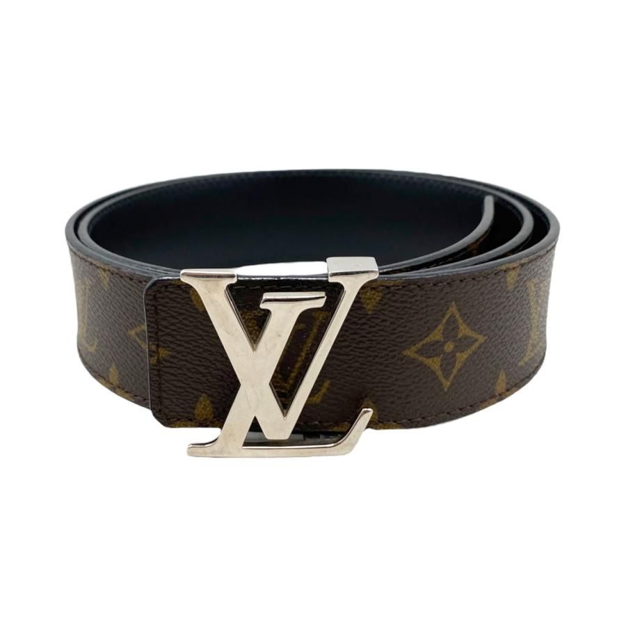 E 3013 ルイヴィトン ベルト LV イニシャル M 9821 モノグラム ブラック LOUIS VUITTON