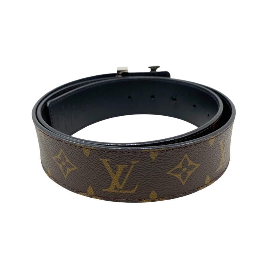 E 3013 ルイヴィトン ベルト LV イニシャル M 9821 モノグラム ブラック LOUIS VUITTON