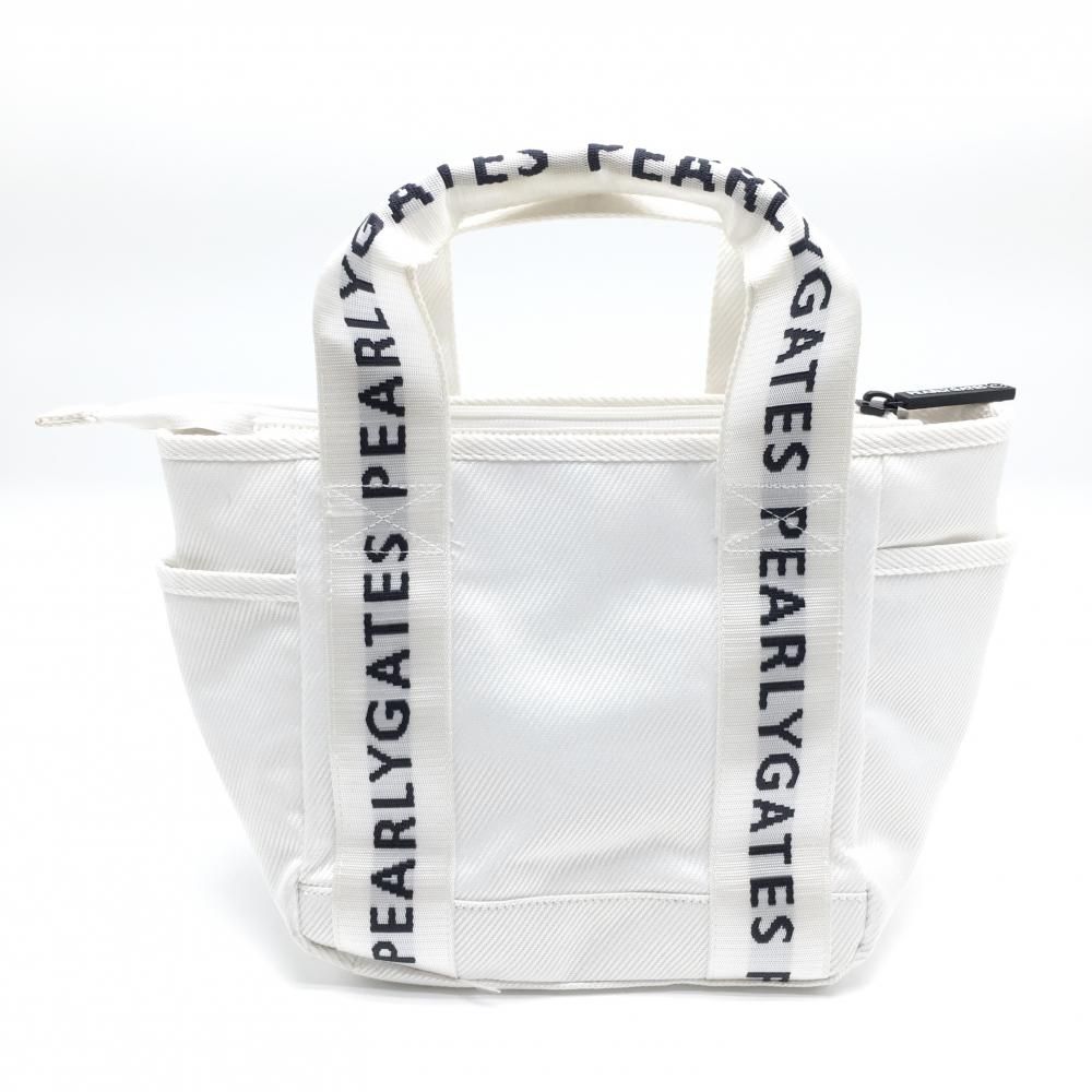 パーリーゲイツ カートバッグ 白 ロゴ 内外ポケットゴルフ PEARLY