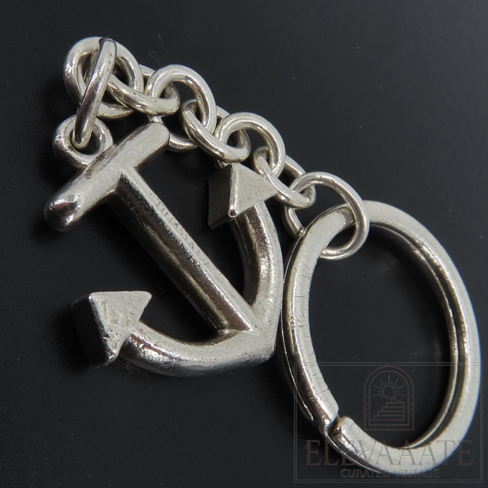 Tiffany-Co. ヴィンテージ ティファニー アンカー キーリング SV 925 キーホルダー カギ イカリ TO 609