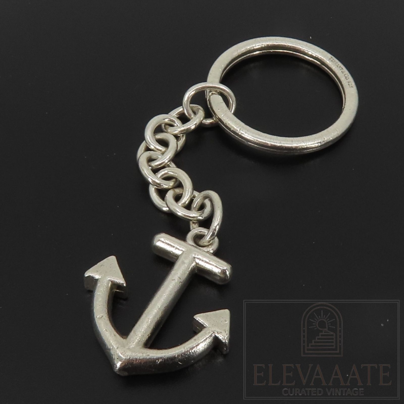 希少 Tiffany&Co. ヴィンテージ ティファニー アンカー キーリング