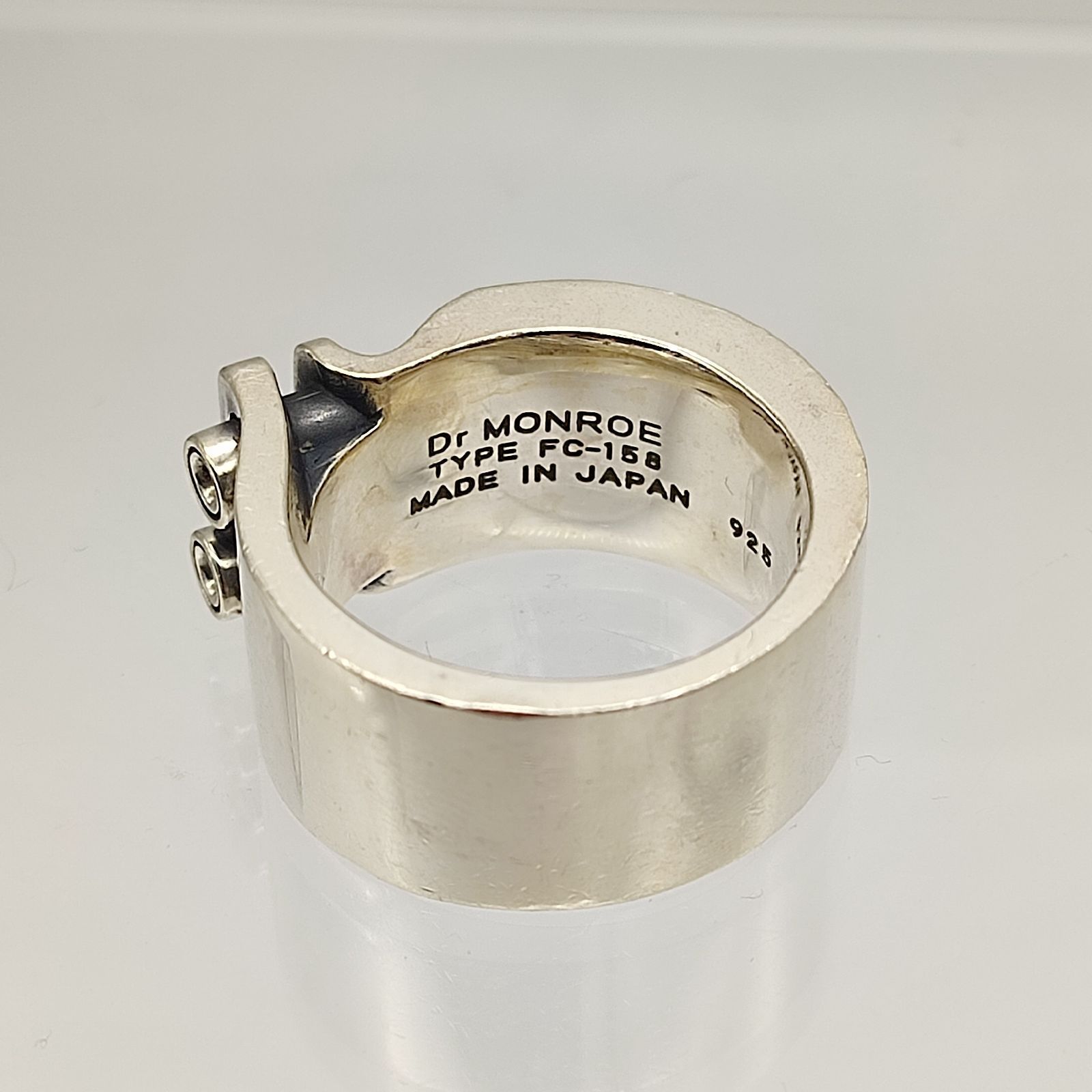  Dr MONROE ドクターモンロー ビスデザイン ワイドリング SILVER シルバー925 22号 29 7ｇ リング 指輪 アクセサリー