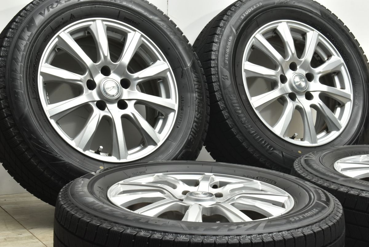  バリ溝 JOKER 16 in 6 5 J 40 PCD 114 3 ブリザックVRX 215 65 R アルファード カローラクロス C HR エクストレイル エルグランド CX 30 16インチ タイヤ ホイールセット