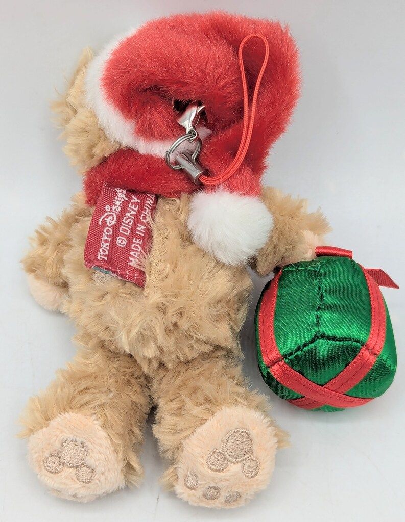 東京ディズニーシー ぬいぐるみストラップ ダッフィー(サンタ帽&赤