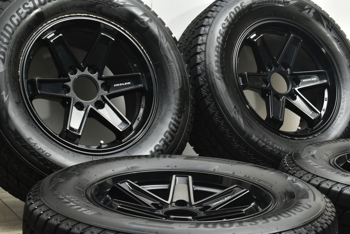 プラド ハイラックス等に WEDS KEELER TACTICS 17 in 8 J 25 PCD 139 7 ブリヂストン ブリザック DM V 3 265 65 R 150系 GUN 125