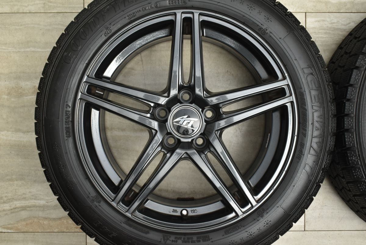 バリ溝 BADX AFT 17 in 7 5 J 35 PCD 112 アイスナビ7 215 55 R フォルクスワーゲン T Roc ゴルフトゥーラン ザ ビートル アウディQ 2