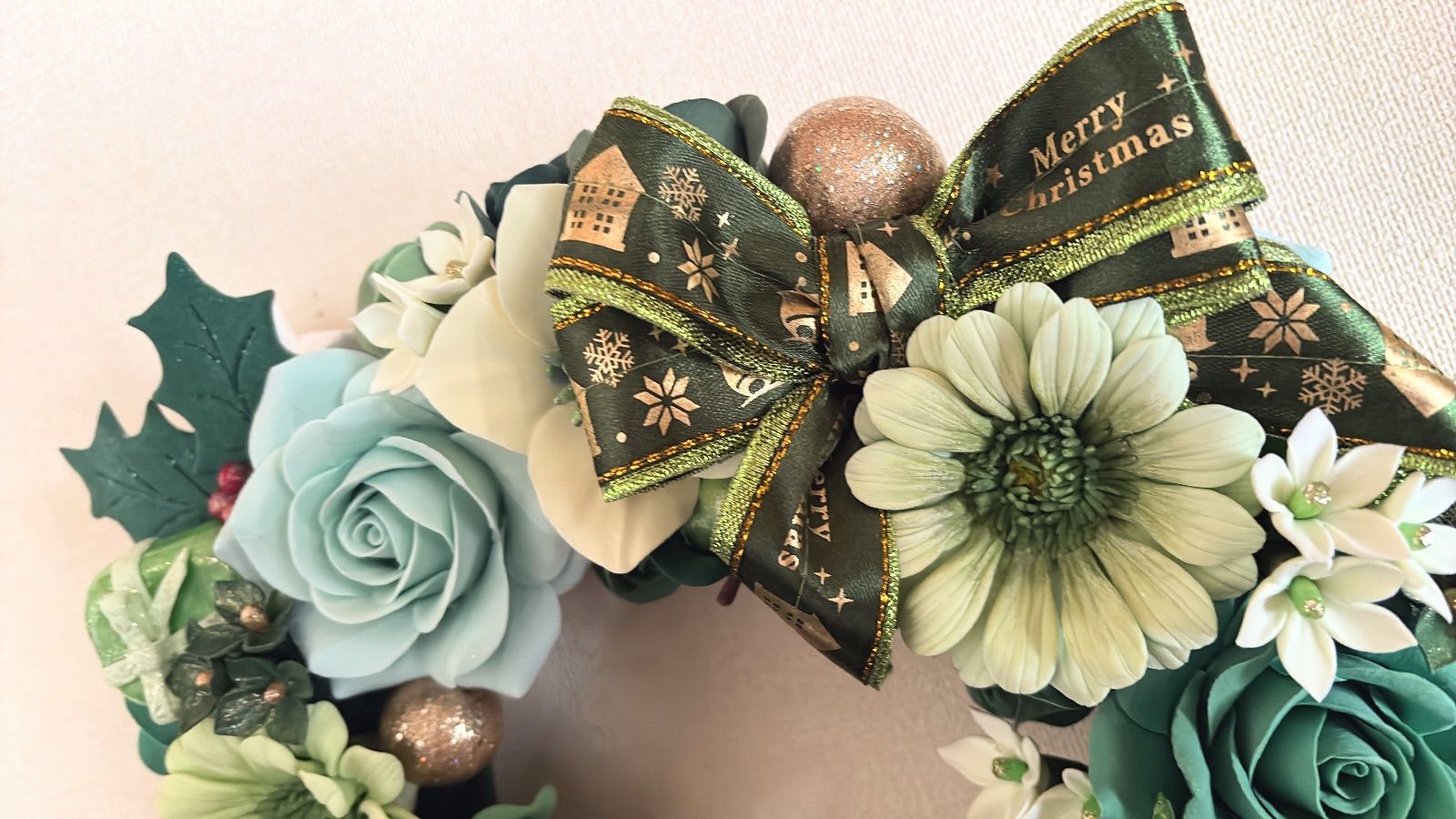 クレイフラワー 緑の