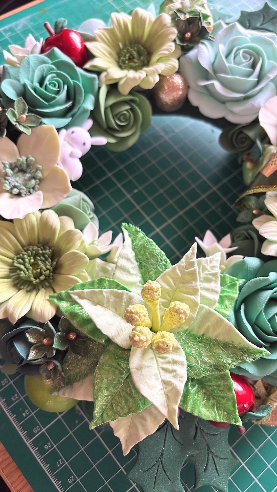 クレイフラワー 緑の