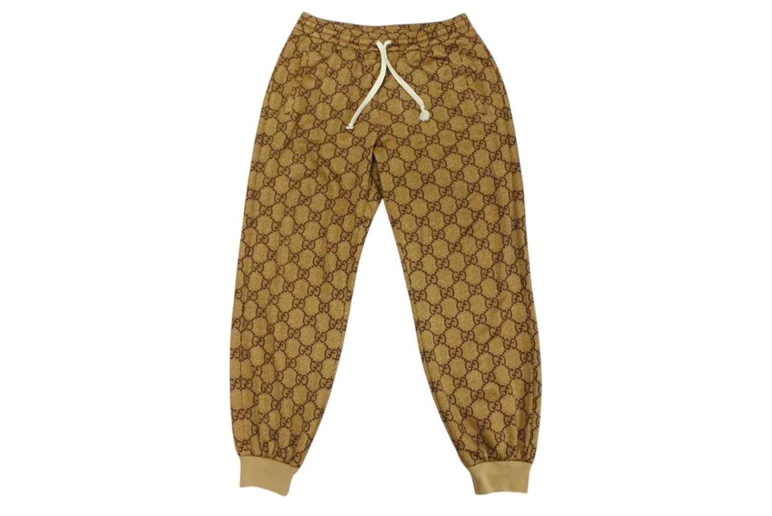 GUCCI グッチ パンツ GGスプリーム ジョガー 546427 ベージュ ブラウン サイズXS 4 b 009839