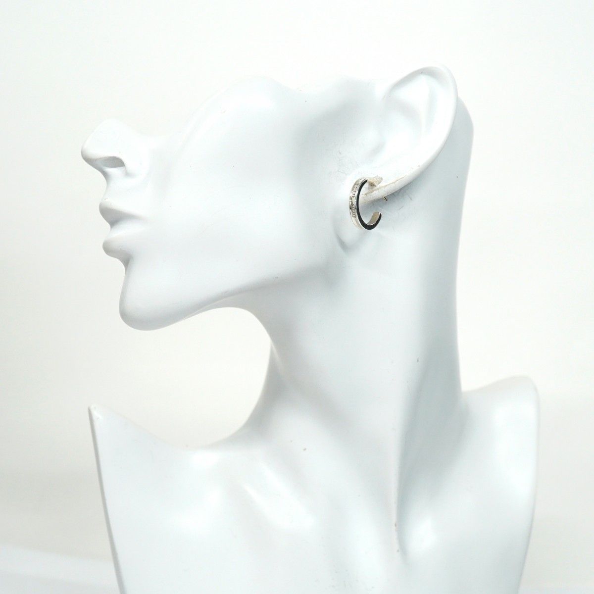 5jpb0244】ティファニー ピアス ナロー/1837/フープ シルバー925【中古