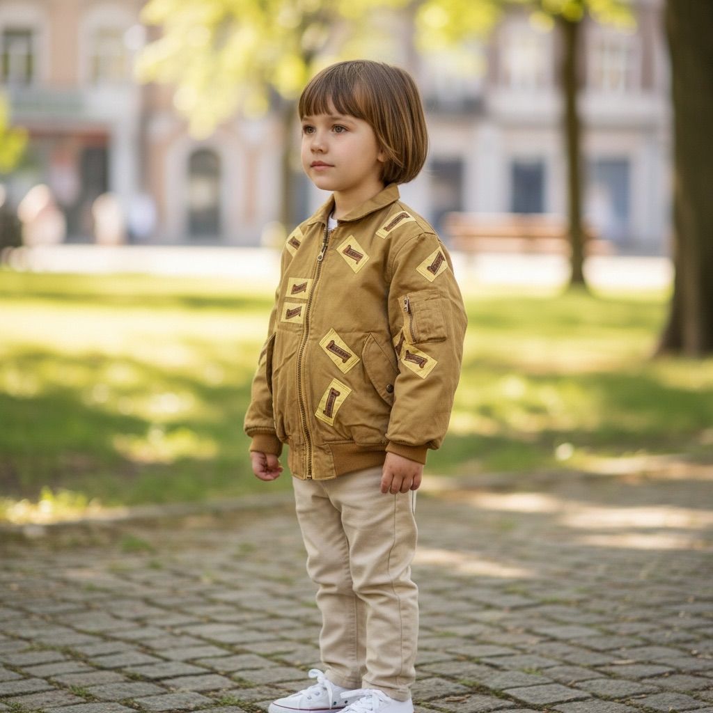 Karl Helmut カールヘルム ボンバージャケット ブルゾン ヴィンテージ パッチワーク MA 1 120 ベージュ系 キャメル 茶 綿 ポリエステル