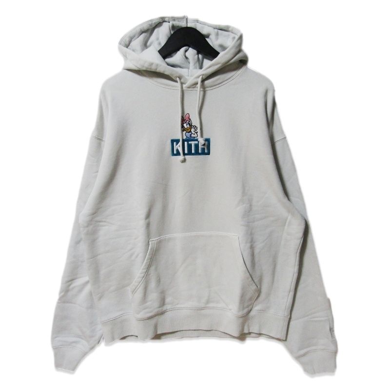 KITH Disney キス プルオーバーパーカー Mickey Friends Daisy Duck Hoodie フーディ コットン ホワイト 白 L