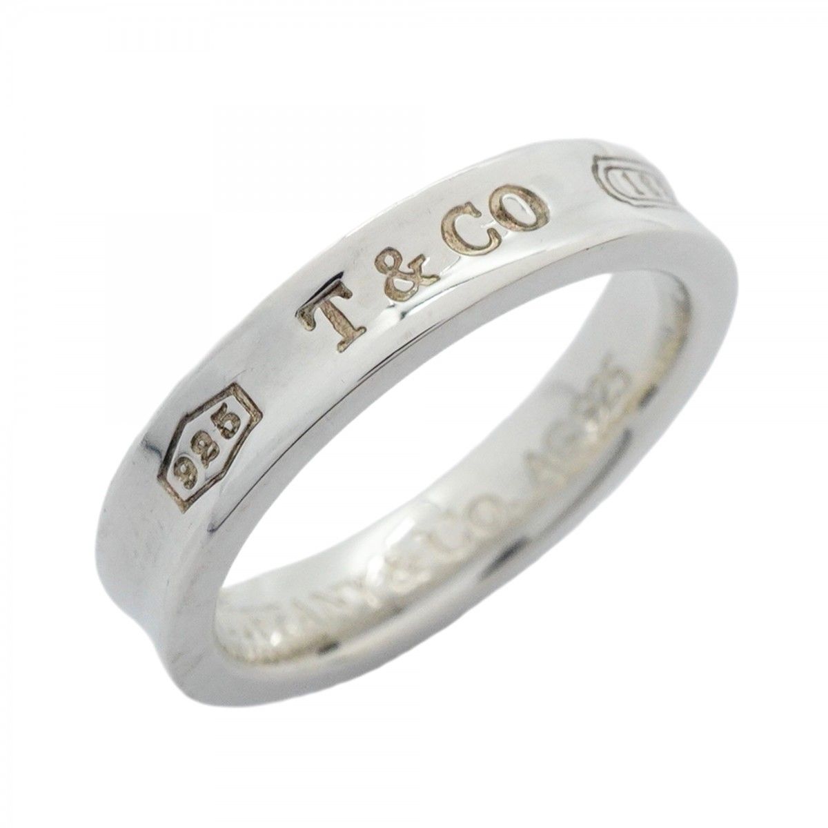 5jpb0258】ティファニー リング ナロー シルバー925 8.5号【中古