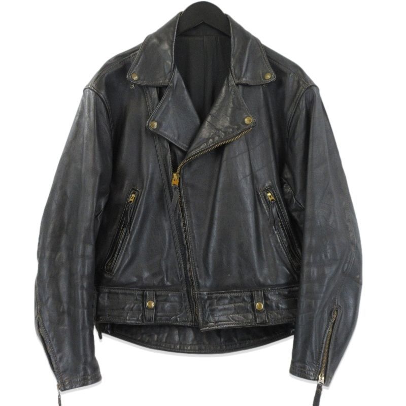 Langlitz Leathers ラングリッツレザー ダブルライダース コロンビア Columbia 60 s〜70 s ヴィンテージ ブラック 黒 44