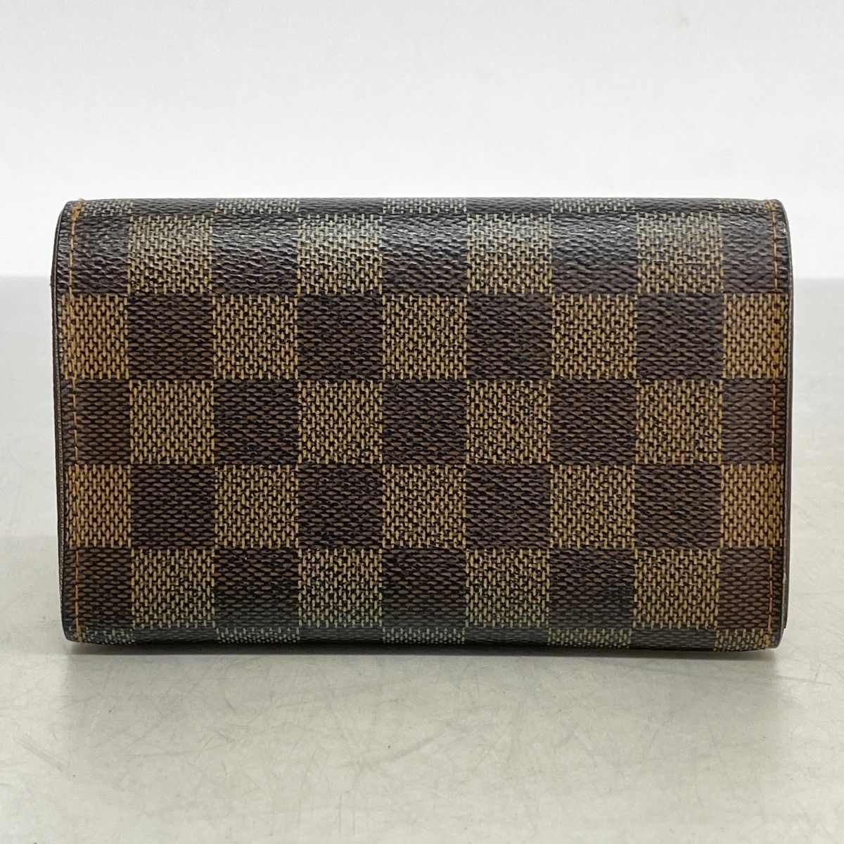 5pb2753】ルイヴィトン 財布 ダミエ ポルトモネビエトレゾール N61730
