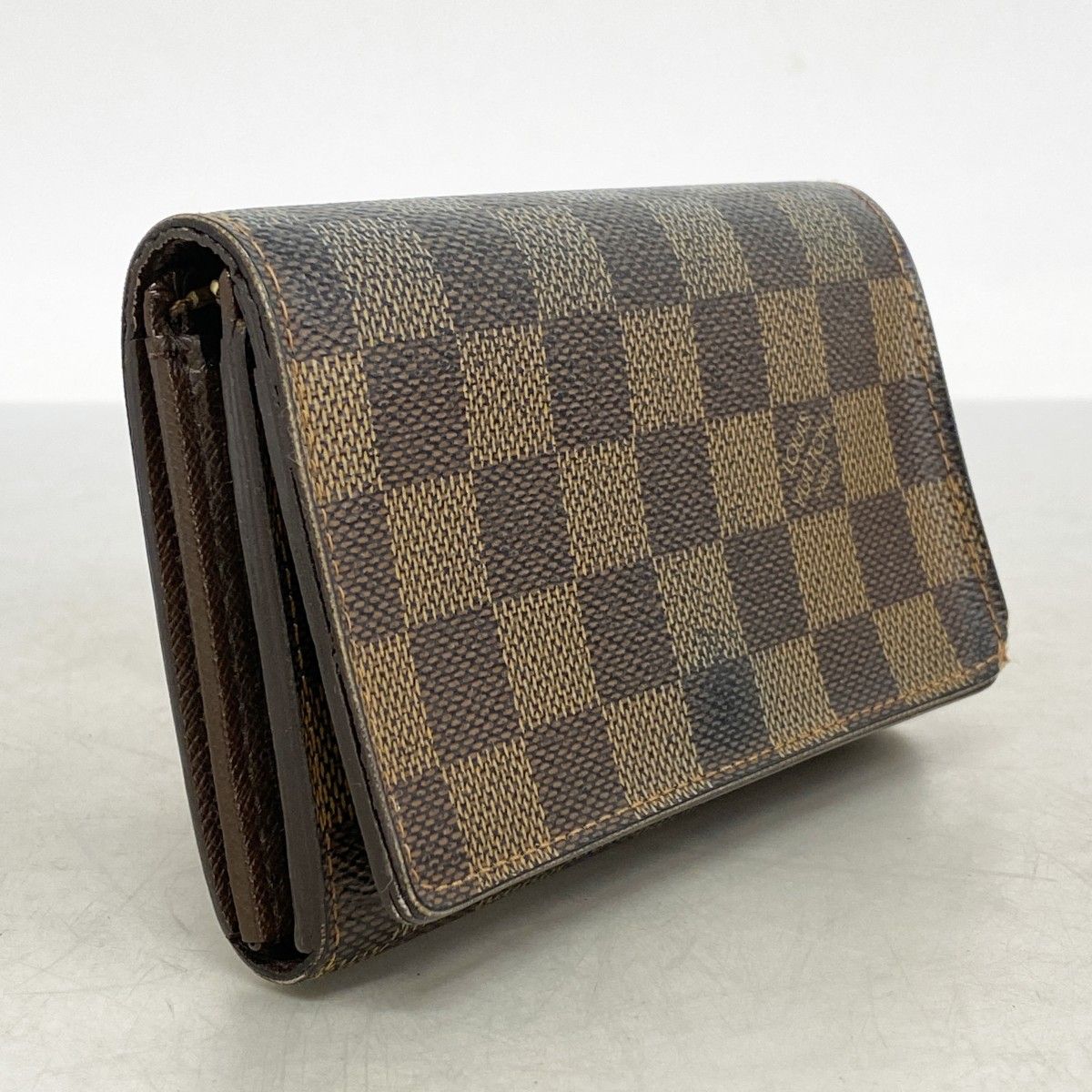 5pb2753】ルイヴィトン 財布 ダミエ ポルトモネビエトレゾール N61730