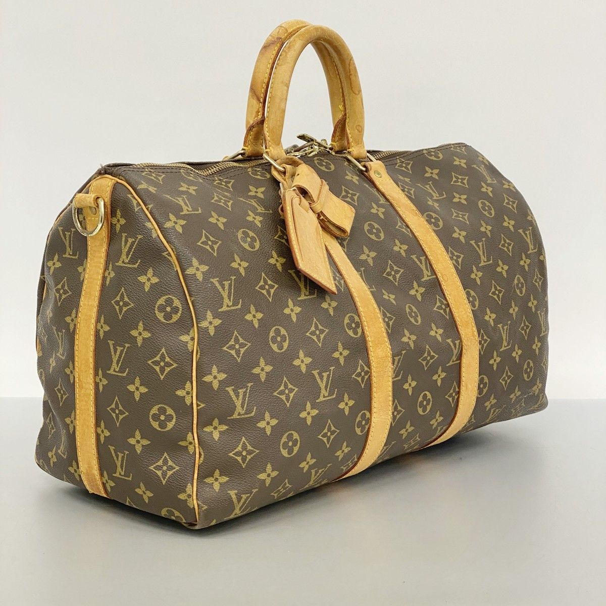 5 pb 2918 ルイヴィトン ボストンバッグ モノグラム キーポルバンドリエール45 M 41418 ブラウン メンズ レディース ユニセックス