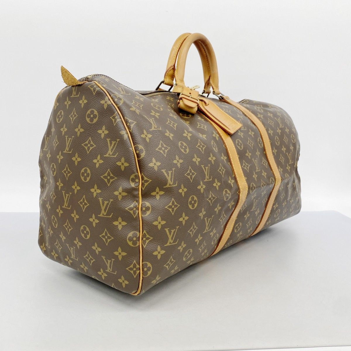 5 pb 2921 ルイヴィトン ボストンバッグ モノグラム キーポル55 M 41424 ブラウン メンズ レディース ユニセックス