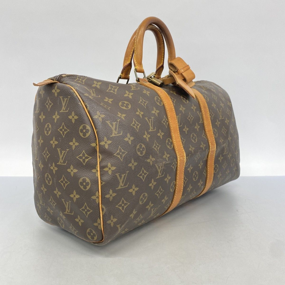 5 pb 2922 ルイヴィトン ボストンバッグ モノグラム キーポル45 M 41428 ブラウン メンズ レディース ユニセックス