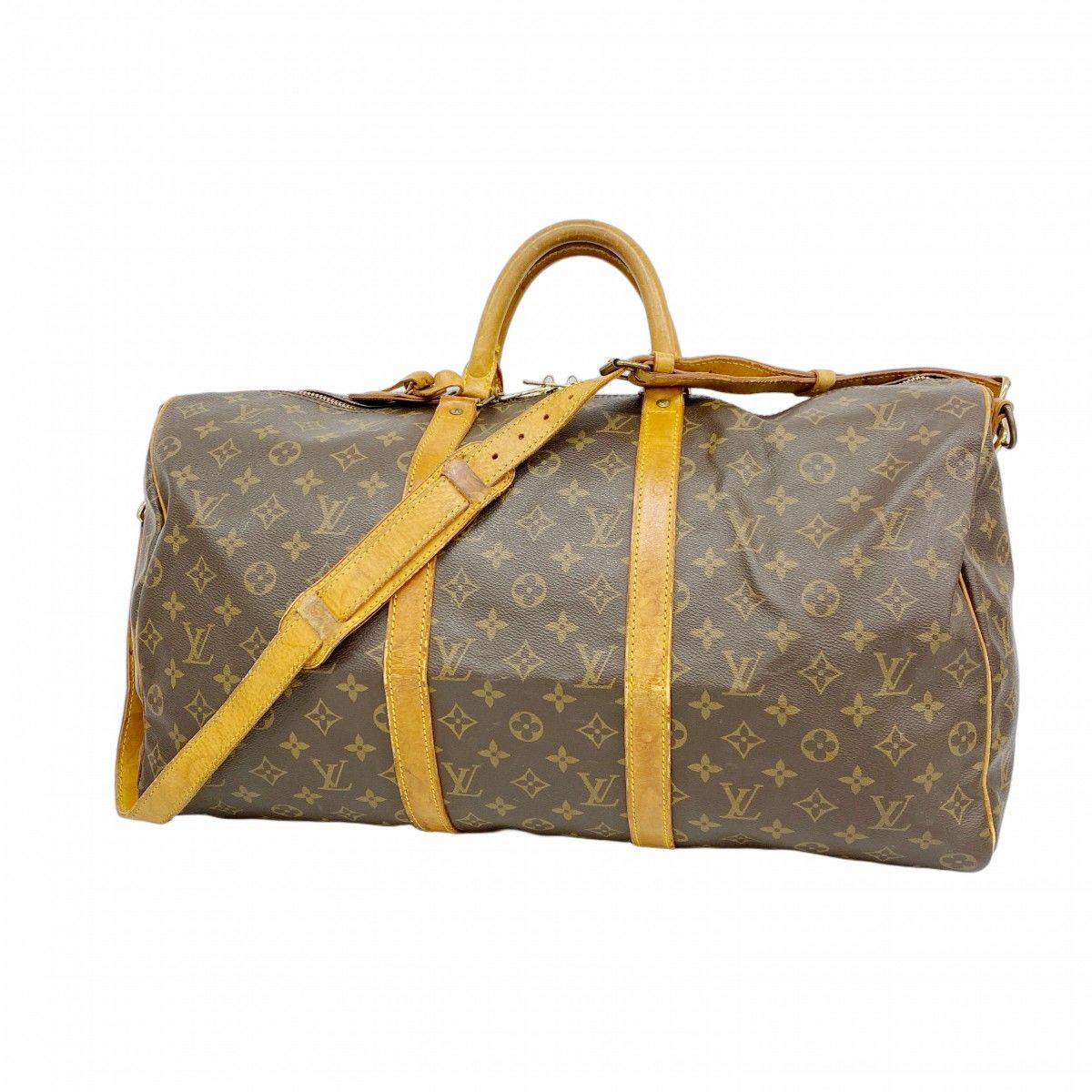 5 pb 2939 ルイヴィトン ボストンバッグ モノグラム キーポルバンドリエール50 M 41416 ブラウン メンズ レディース ユニセックス