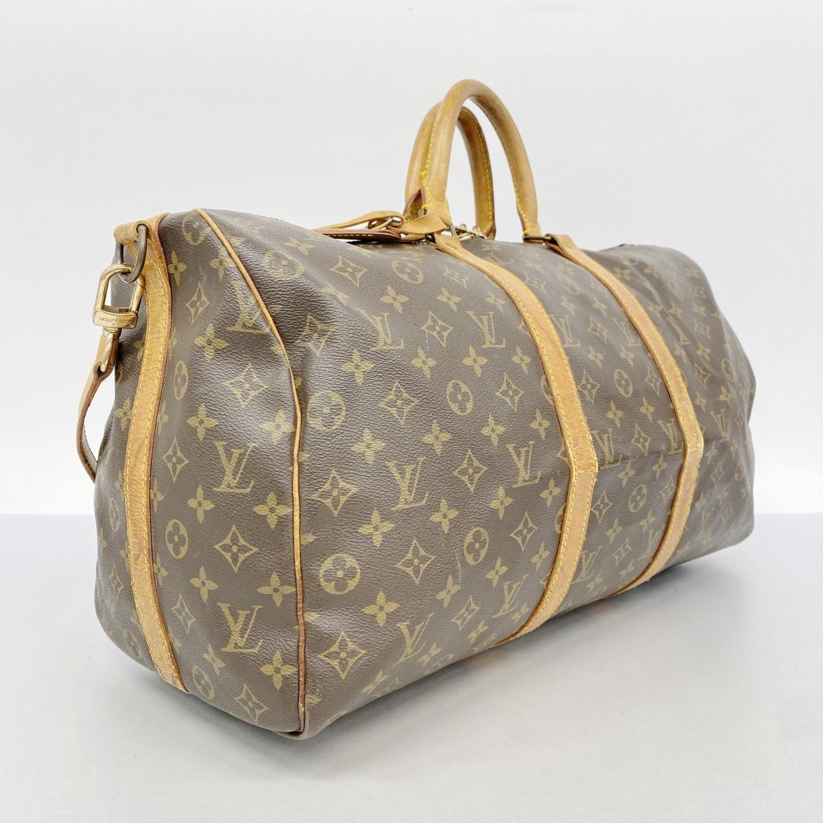 5 pb 2939 ルイヴィトン ボストンバッグ モノグラム キーポルバンドリエール50 M 41416 ブラウン メンズ レディース ユニセックス