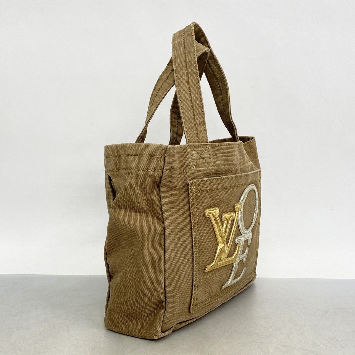 5 pb 2959 ルイヴィトン トートバッグ ザッツラブ トートPM M 95469 カーキ レディース
