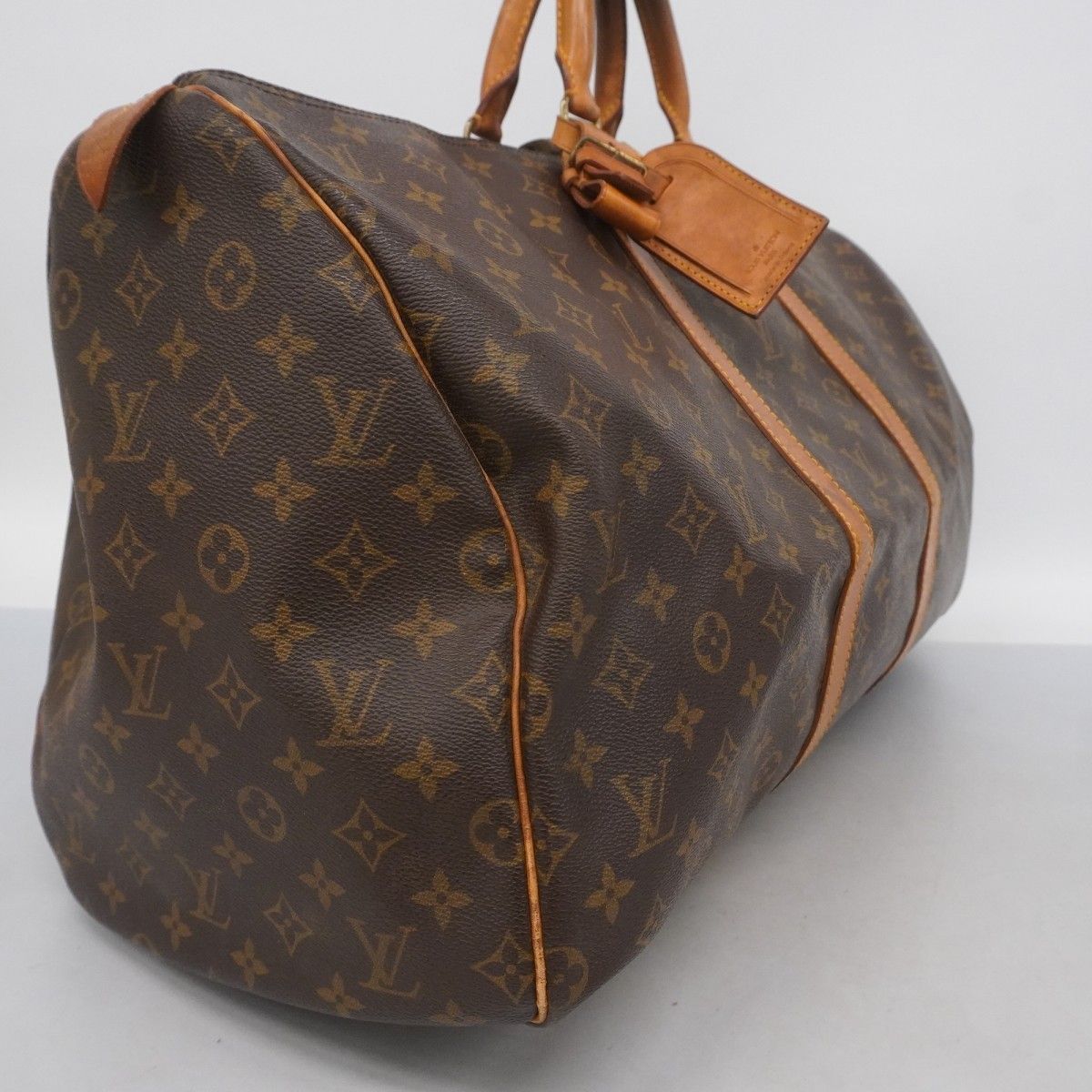 5 pb 2982 ルイヴィトン ボストンバッグ モノグラム キーポル55 M 41424 ブラウン メンズ レディース ユニセックス