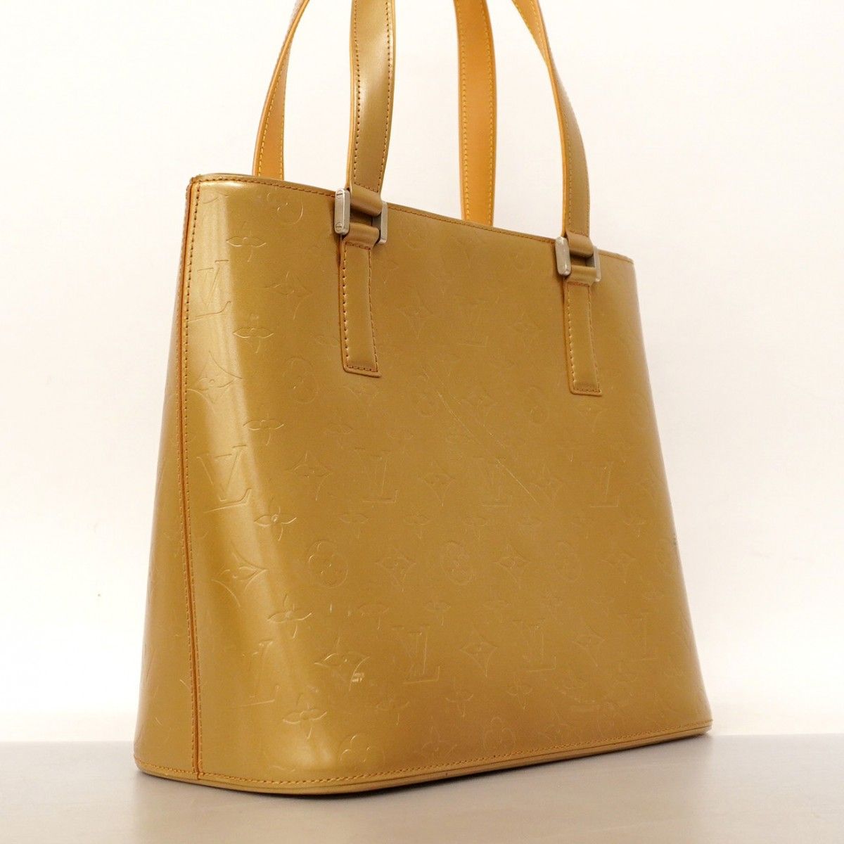5 pb 2989 ルイヴィトン トートバッグ モノグラム マット ストックトン M 55117 アンブレ レディース