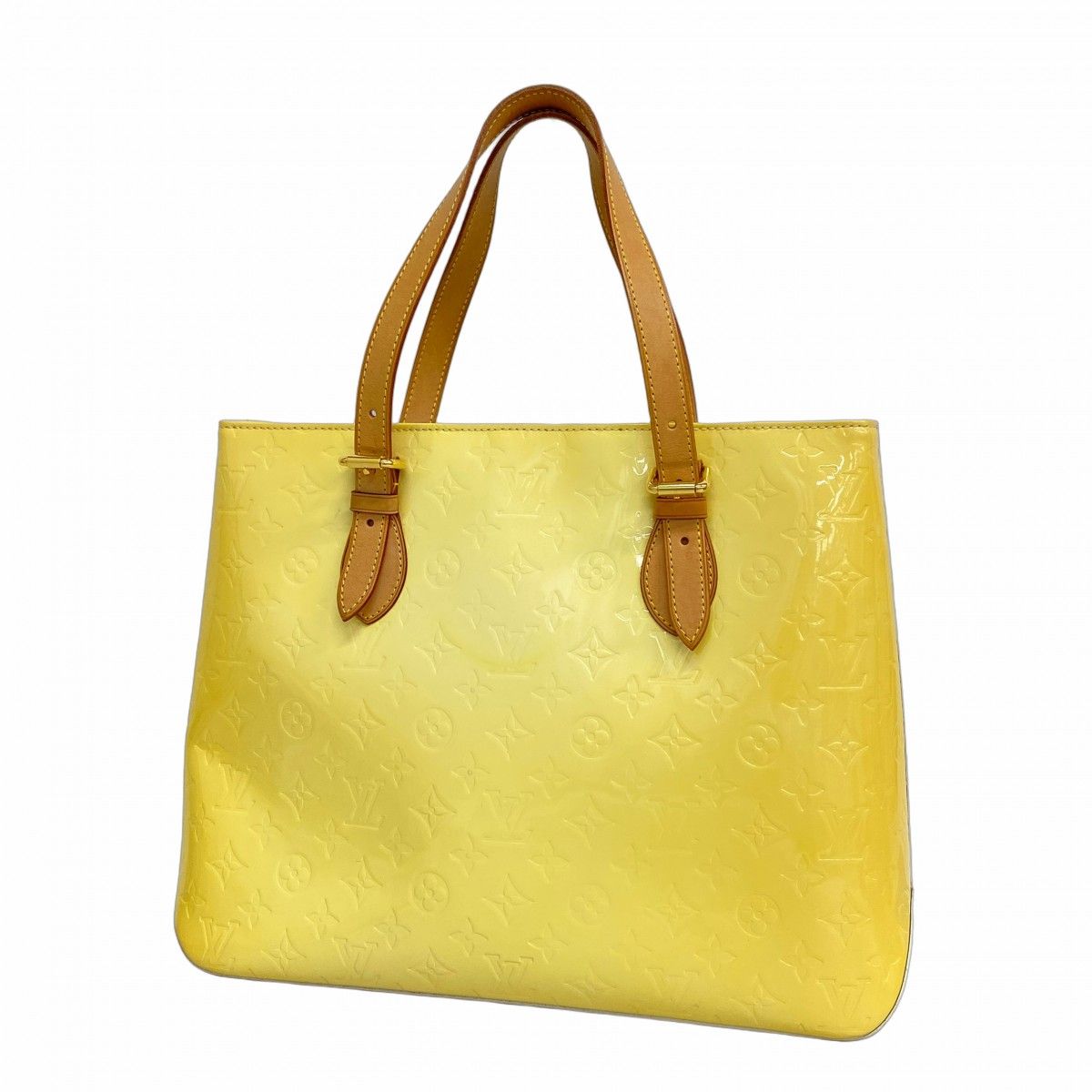 5 pb 3005 ルイヴィトン トートバッグ ヴェルニ ブレントウッド M 91512 ペルル レディース