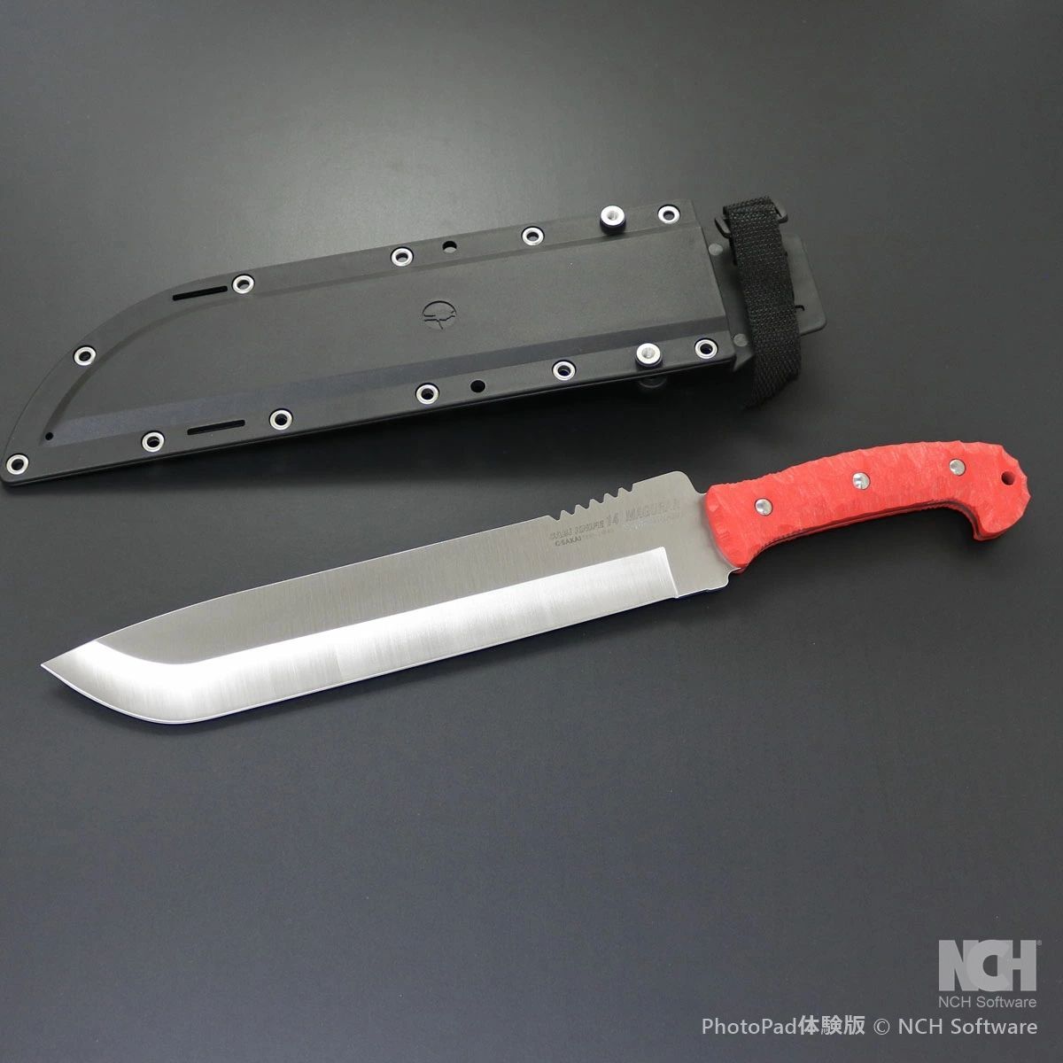 サバイバルナイフ ジーサカイ G SAKAI 11823 サビナイフ 14 レッド MAGRAR 錆びにくい鋼材 釣り 魚 フィッシング アウトドア