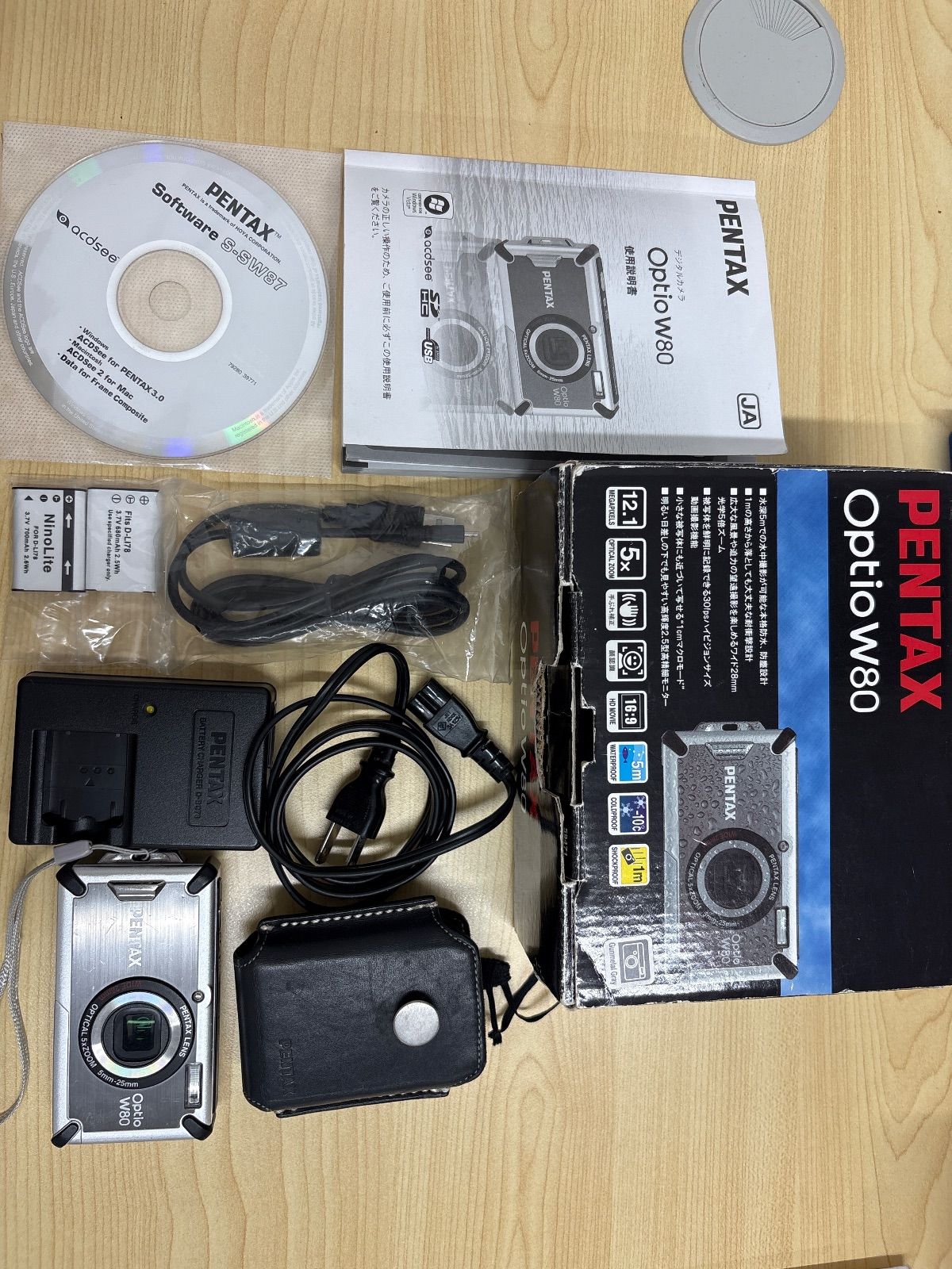 ✨動作確認済み！✨PENTAX Optio W80 充電器付き！ Pentax Optio W80 Digital Camera Review - Reviewed