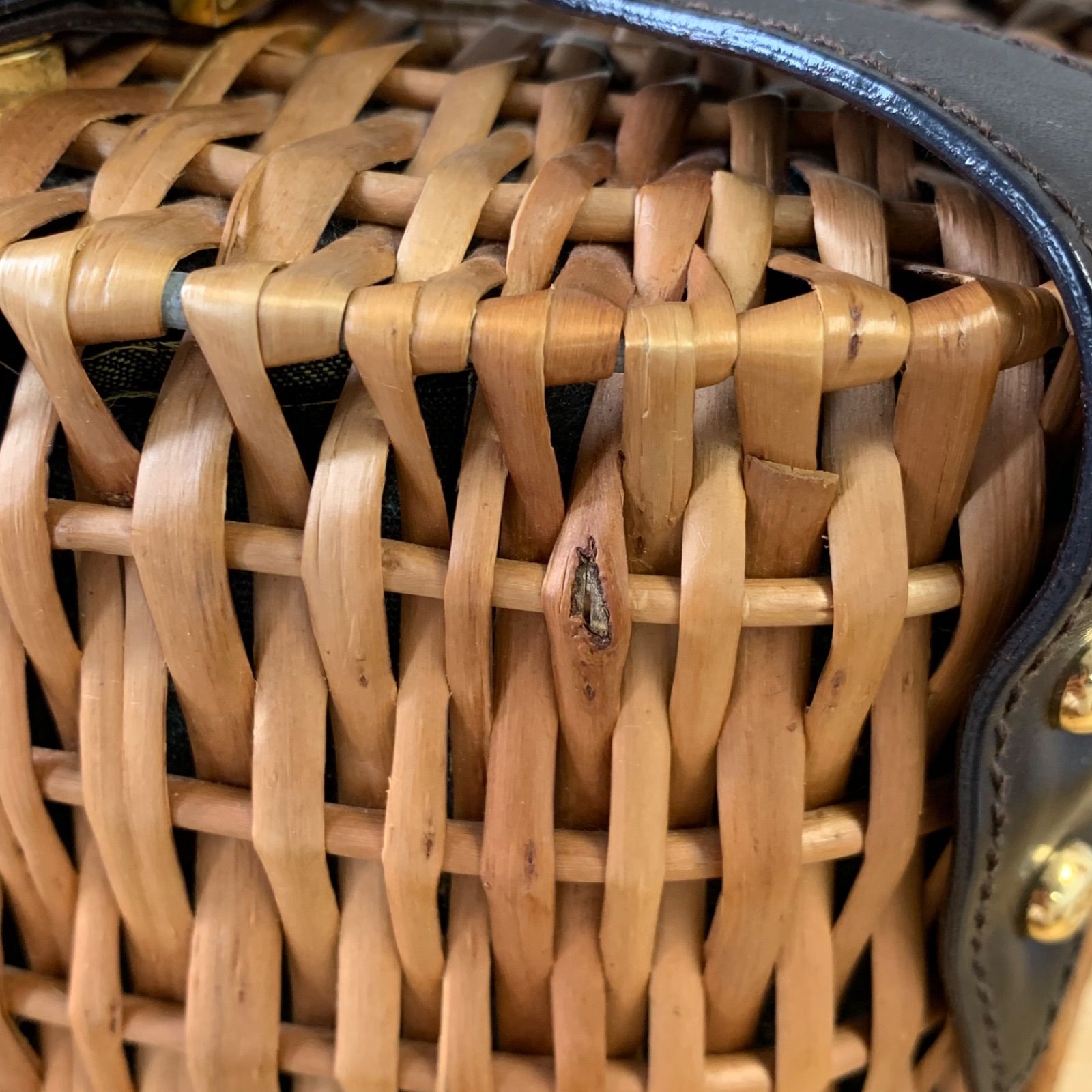 かごバッグ ブラウン