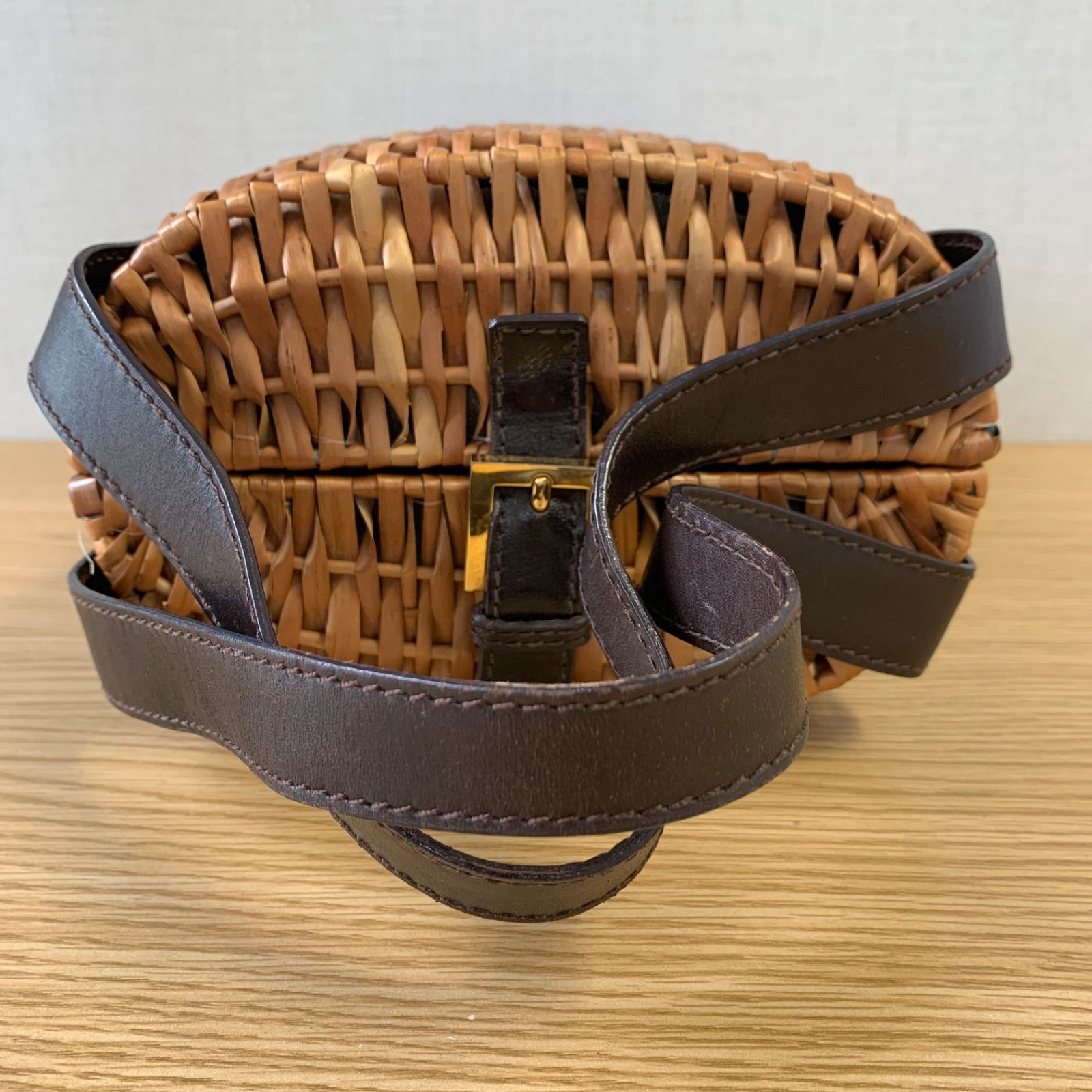 かごバッグ ブラウン